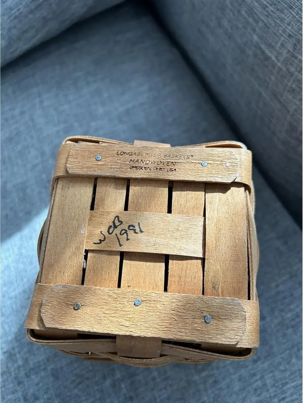 Longaberger Classic Small Spoon Basket 1991
